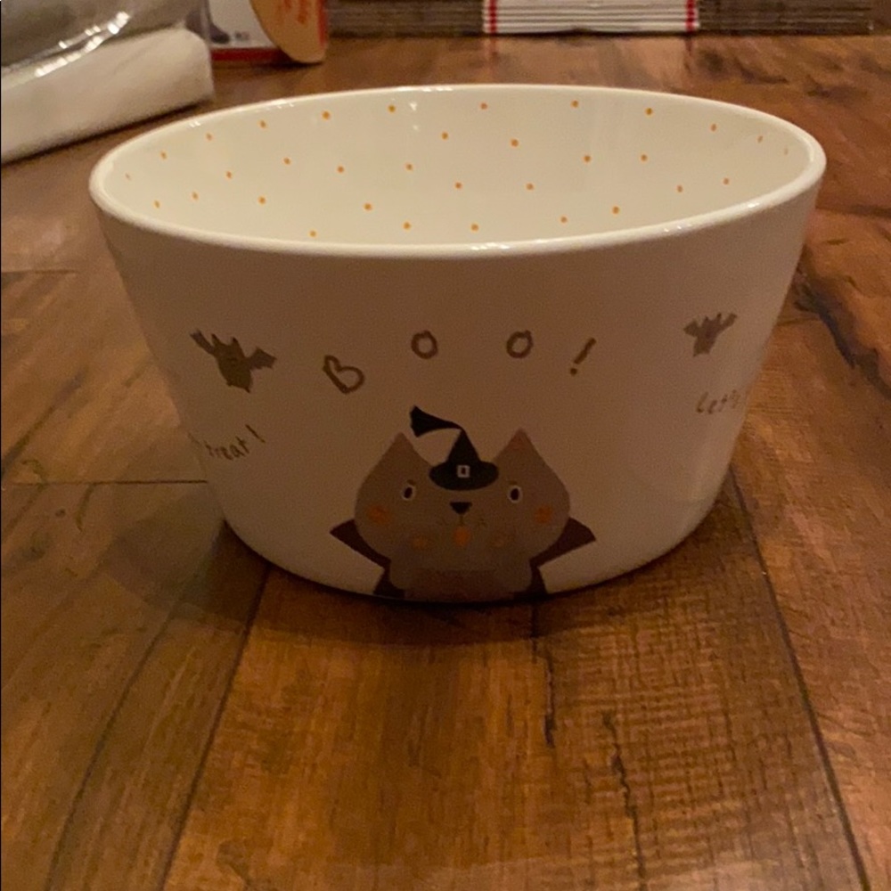 Magenta ceramic adorable candy bowl